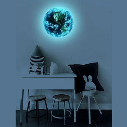 Adesivo murale terra 3D fluorescente