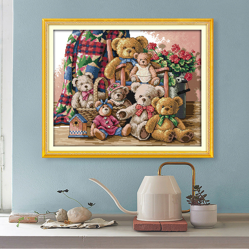 Quadro cartoon tessuto