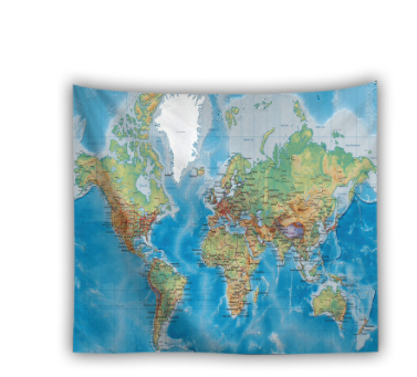 Tappezzeria mappa mondiale