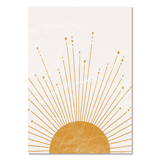Quadro su tela Volti stilizzati sole