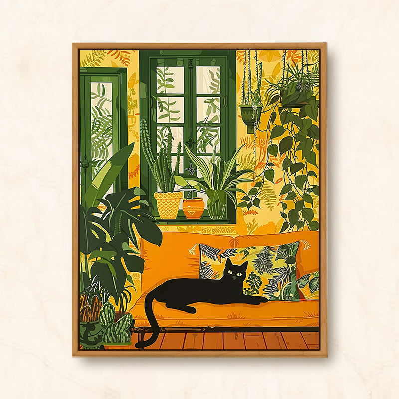Quadro gatto fumetto