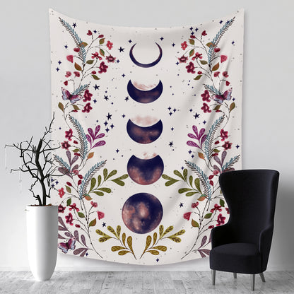 Arazzo lune e fiori