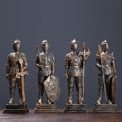 Statuetta guerriero ferro