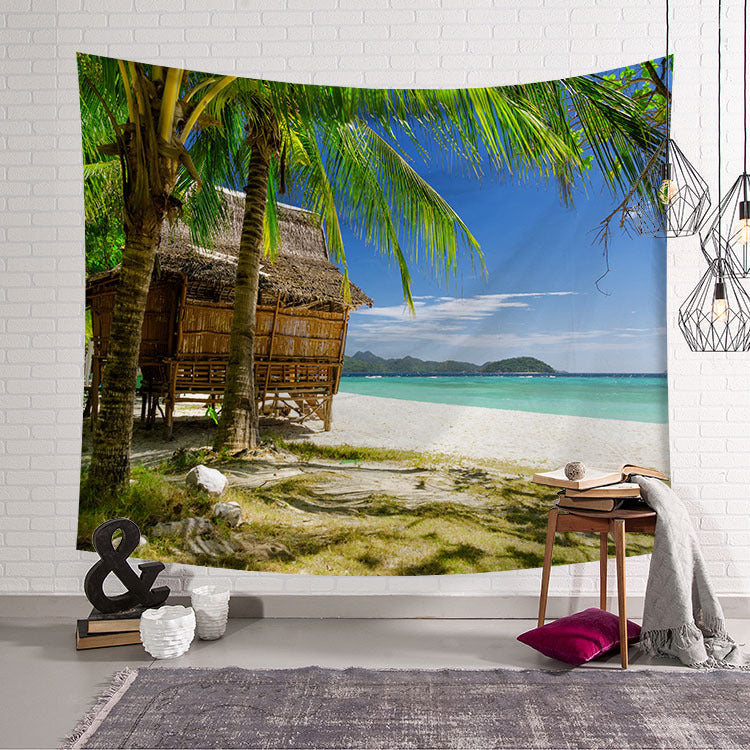 Tappezzeria tema spiaggia e palme