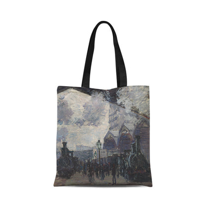 Borsa tela tramonto dipinto