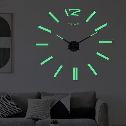 Orologio da parete Numeri romani neon