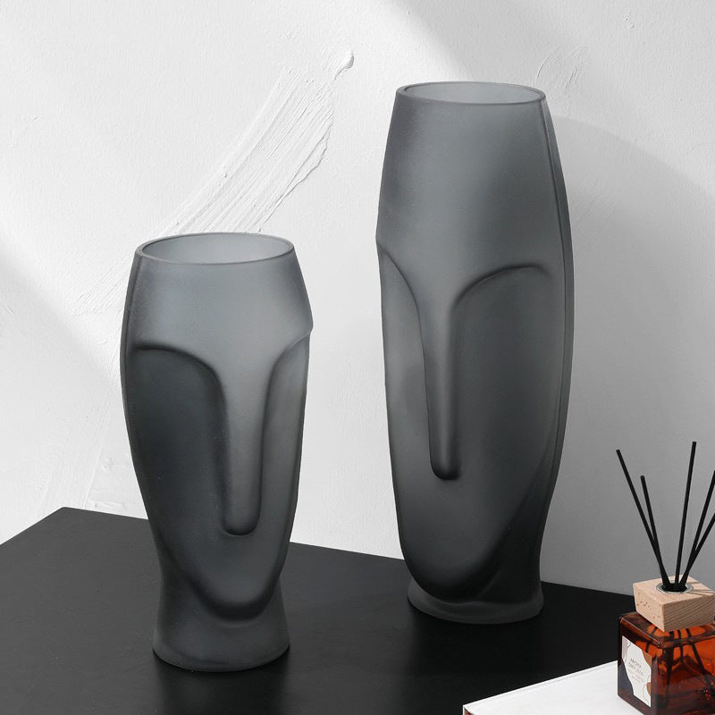 Vaso volto astratto