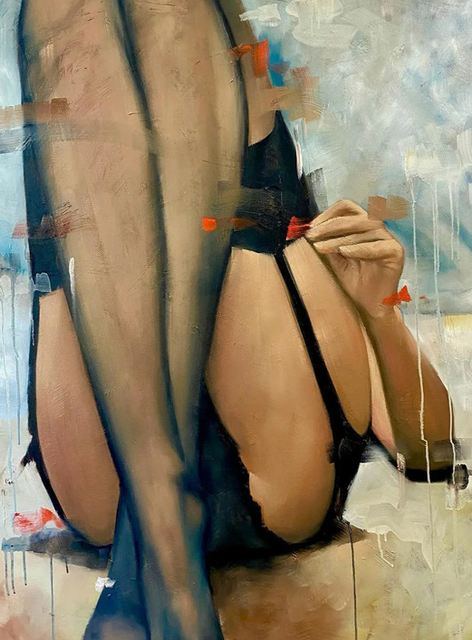 Quadro donna astratto