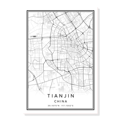 Quadro mappa città