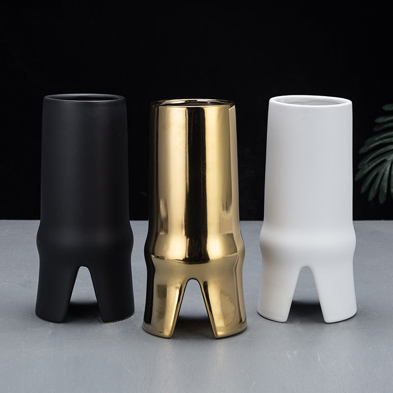 Vaso ceramica geometrico moderno