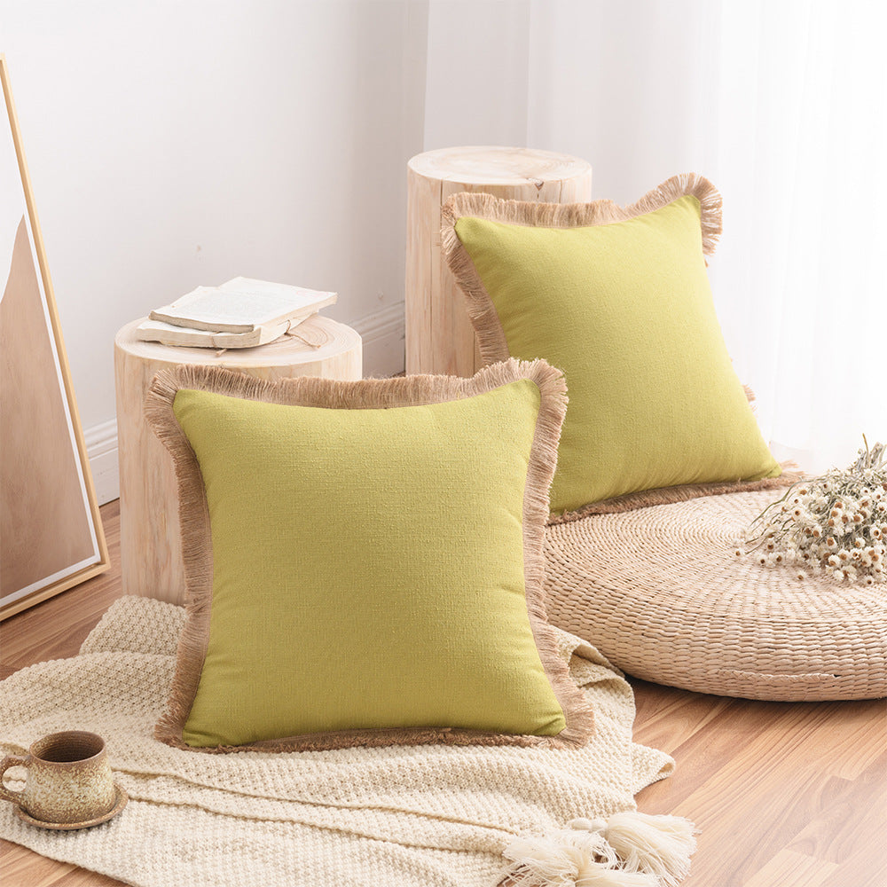 Cuscino cotone-lino stile nordico