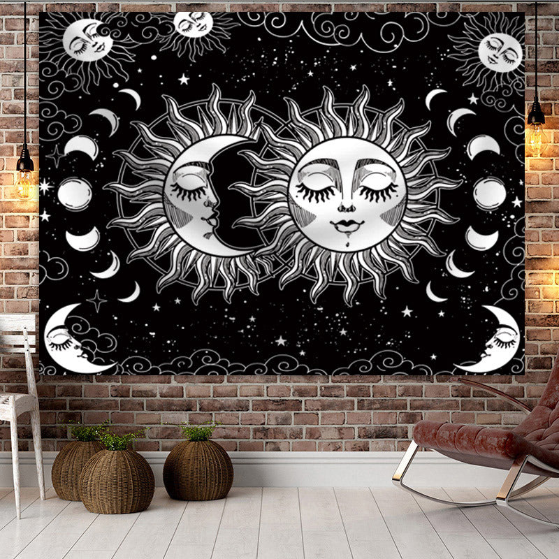 Arazzo sole luna farfalla