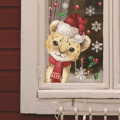 Adesivo animali natale