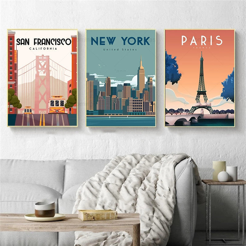 Quadro tela viaggio