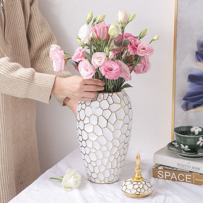 Vaso ceramica dorato Nordic