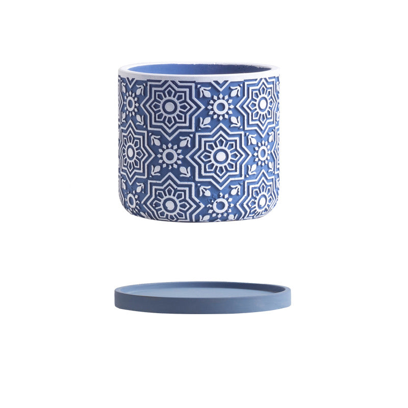 Vaso cemento stile nordico