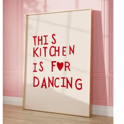 Poster minimalista cuore rosso