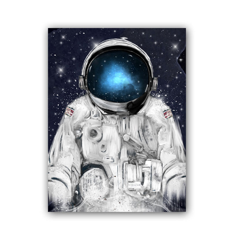 Tela astronauta e stelle