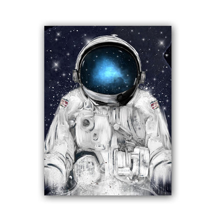 Tela astronauta e stelle