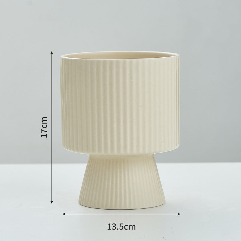 Vaso ceramica righe