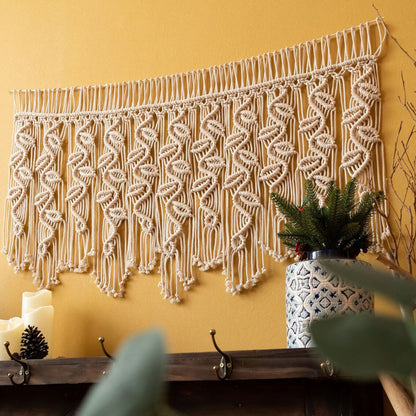Tappezzeria Boho tessuta a mano