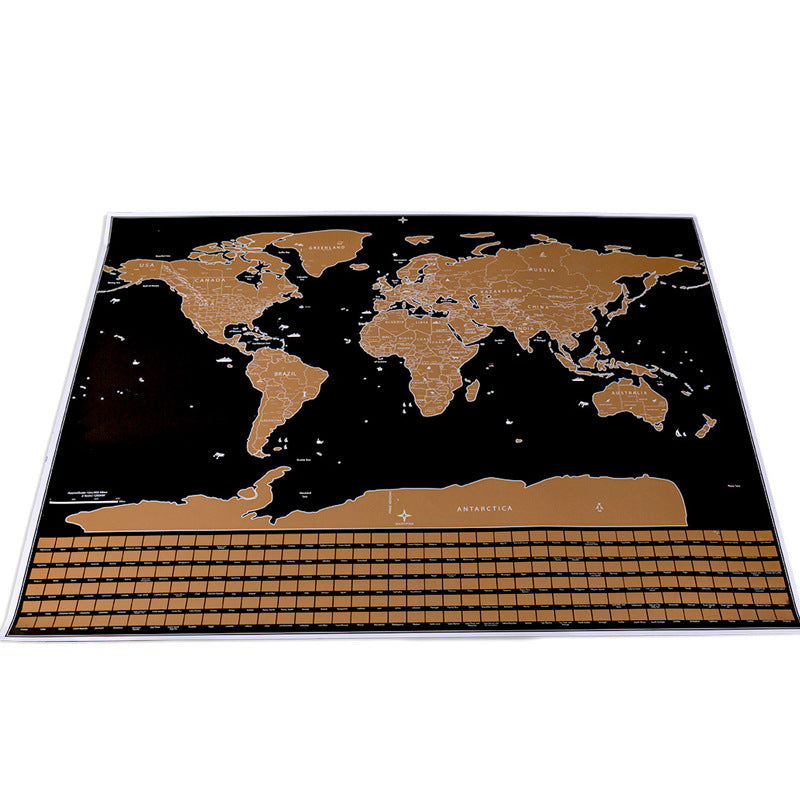 Mappa del mondo da grattare