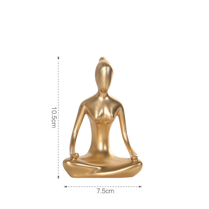 Figurina yoga astratta