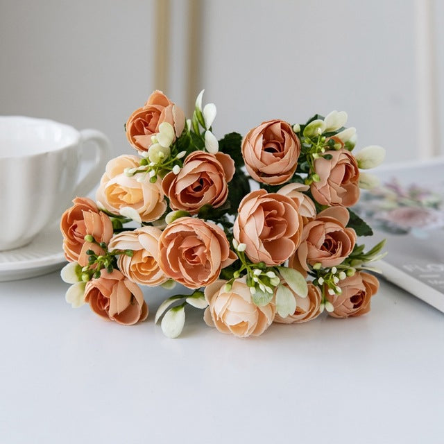 Bouquet rosa artificiale