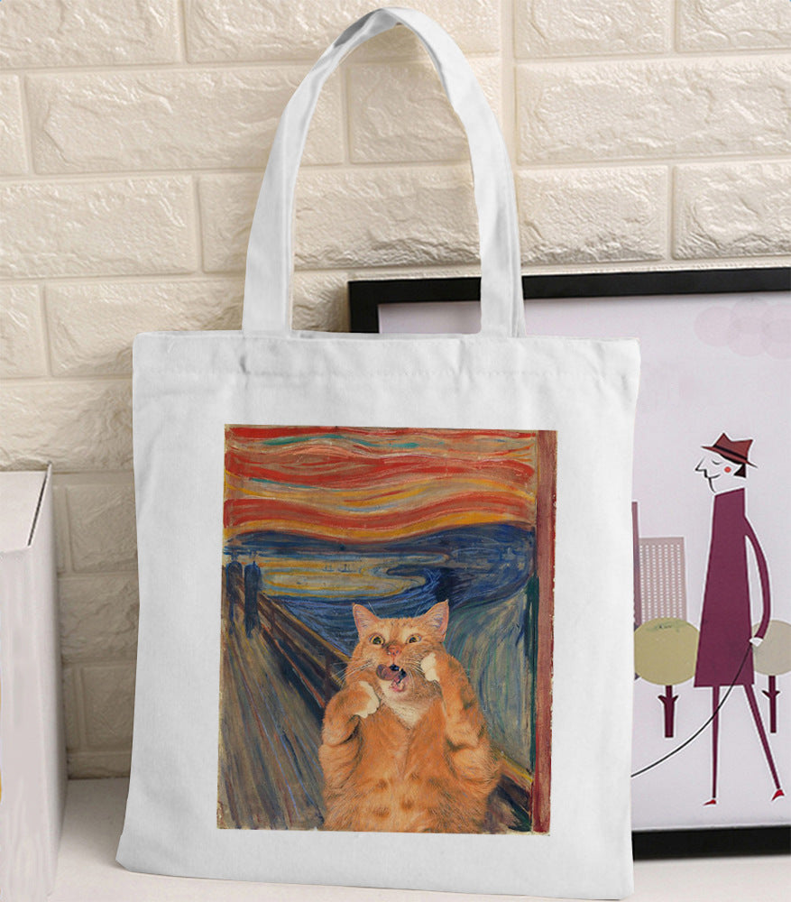Borsa tela multicolore stampe varie