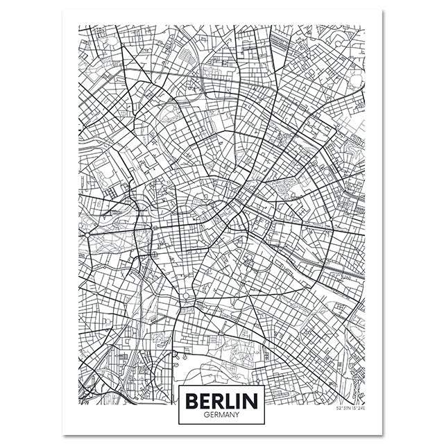 Tela Mappa Città