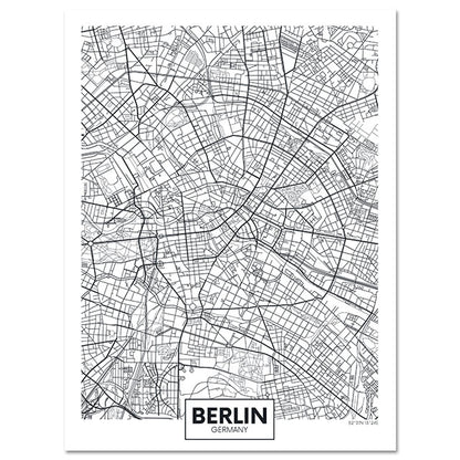 Tela Mappa Città