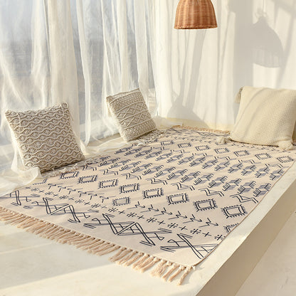 Tappeto cotone-lino nordico