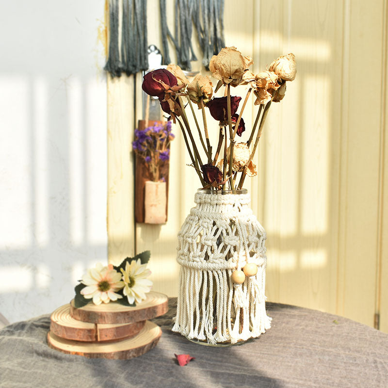 Vaso in fibre intrecciate