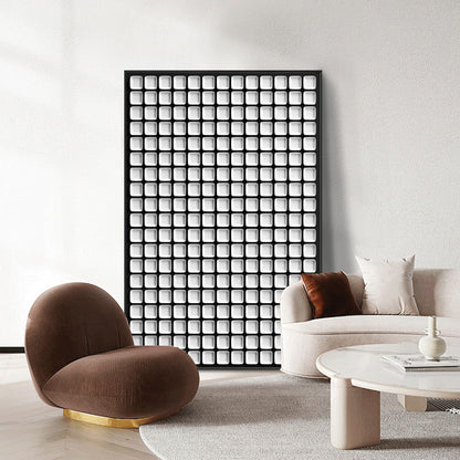 Quadro Astratto Bianco e Nero