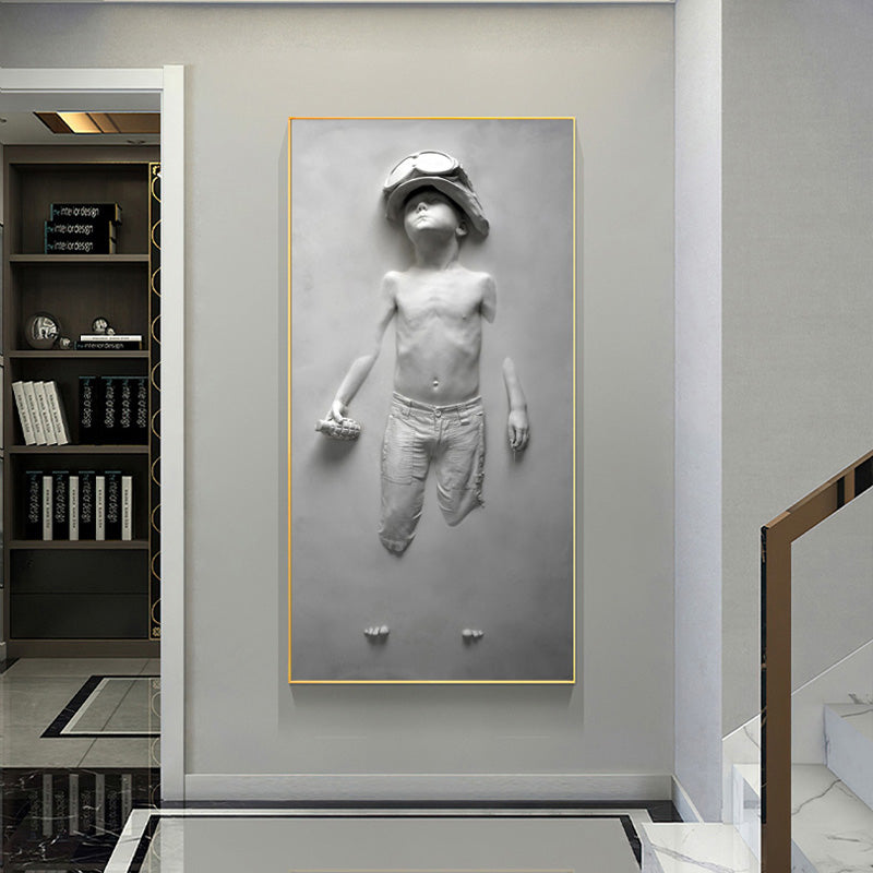 Quadro astratto ragazzo