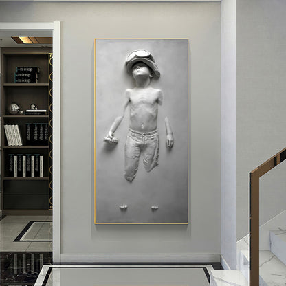 Quadro astratto ragazzo