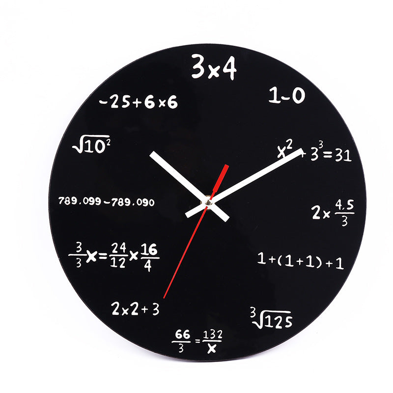 Orologio da parete Formule matematica orologio