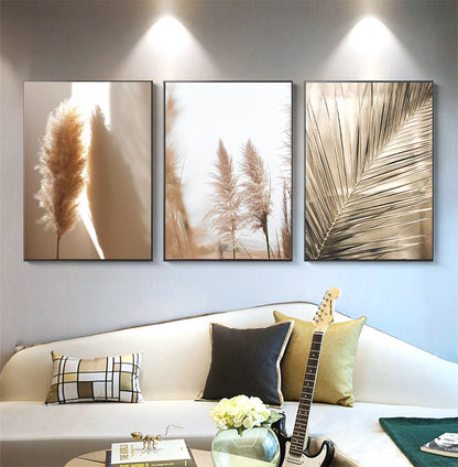 Quadro canne dorate