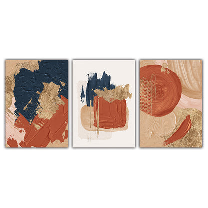 Quadro astratto blu e rosso