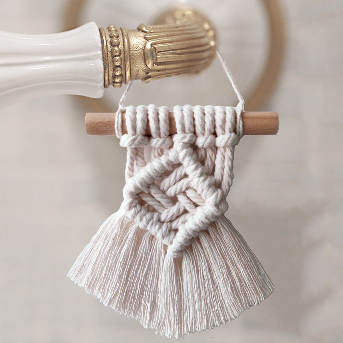 Arazzo Due foglie macramé