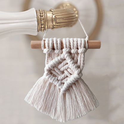Arazzo Due foglie macramé