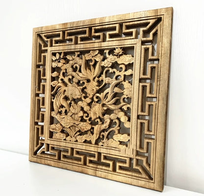 Paravent legno stile cinese