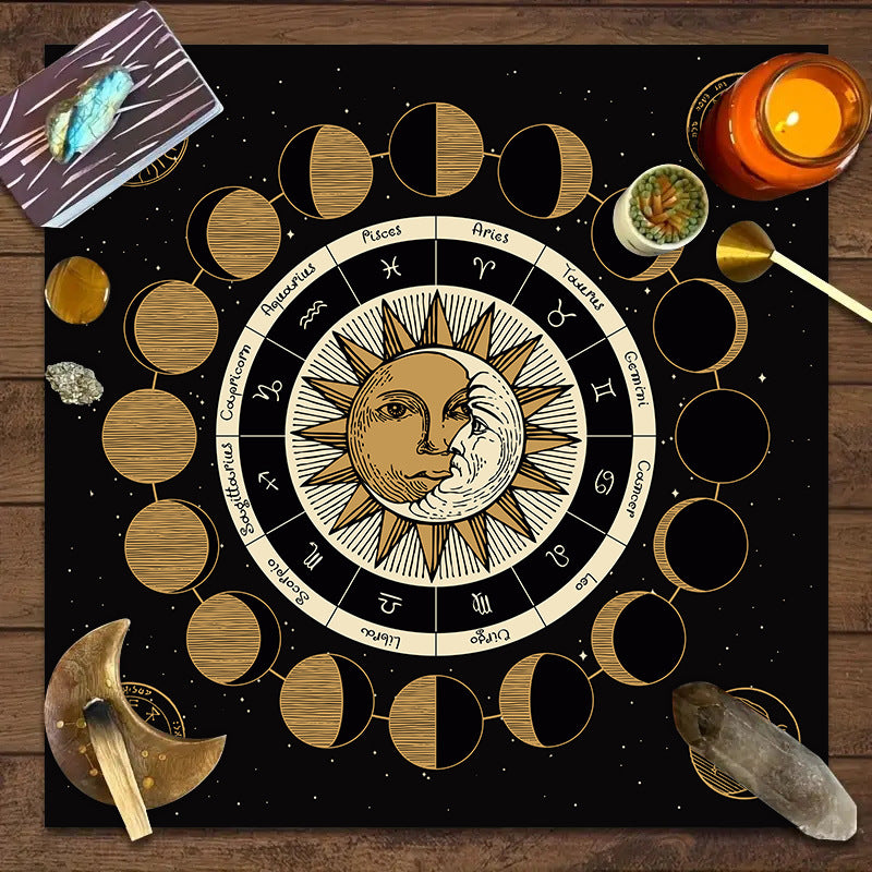 Tovaglia tarocchi fase lunare