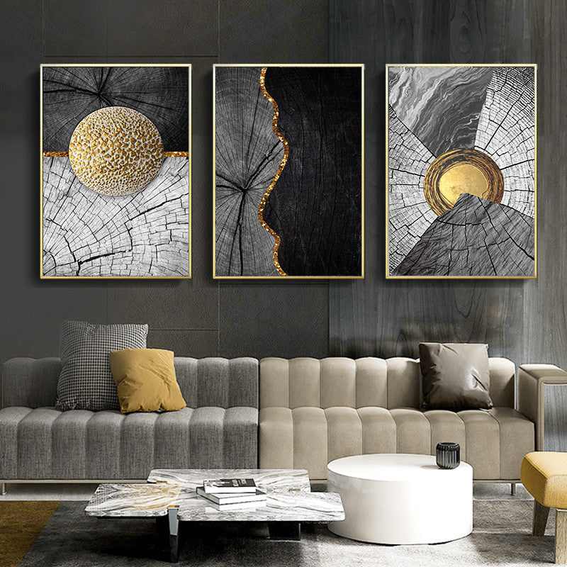 Quadro legno astratto