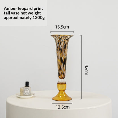 Vaso di vetro alto