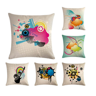 Federa cuscino chitarre disegni