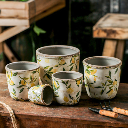 Vaso fiori ceramica retro