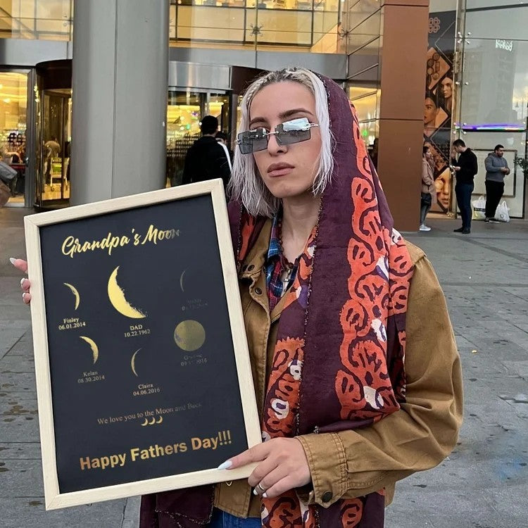 Dipinto luna e cielo