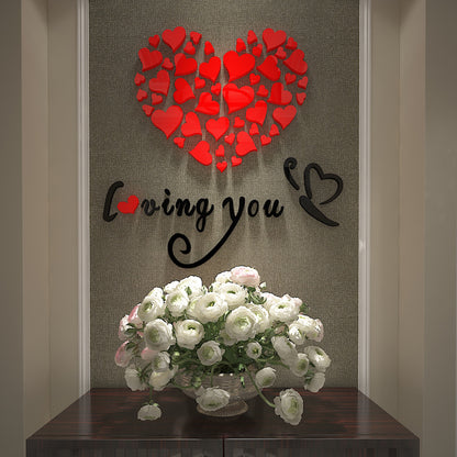 Adesivo 3D cuore
