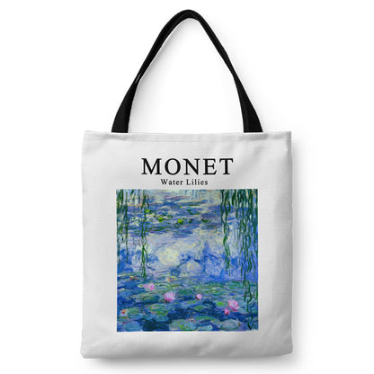 Borsa tela ninfee